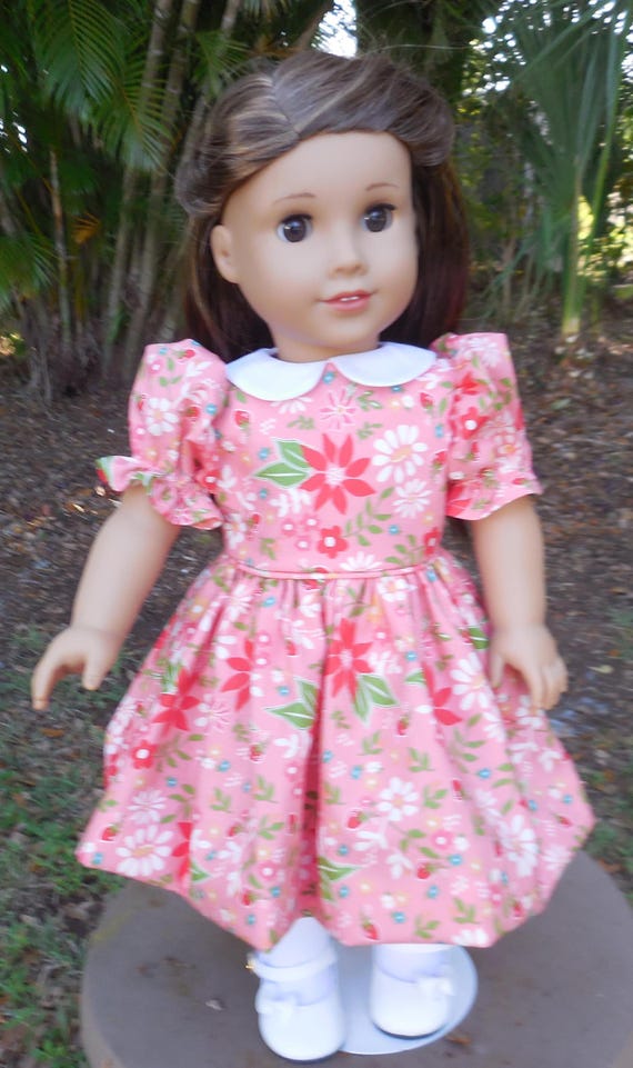 Pink dress made for American Girl