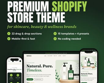 Fernwell Shopify-tema | Premiummall för hudvårds- och skönhetsbutik | Webbutik 2.0 | Mobilvänlig | Ingen kod | Direktnedladdning
