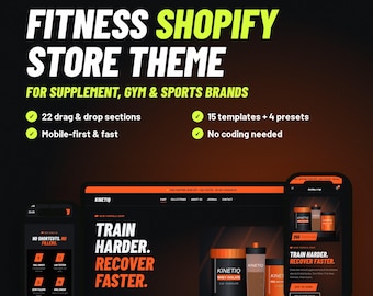 Ironpeak Shopify-tema | Mall för fitness- och kosttillskottsbutik | Webbplats för gymvarumärke | Webbutik 2.0 | Ingen kod | Direktnedladdning