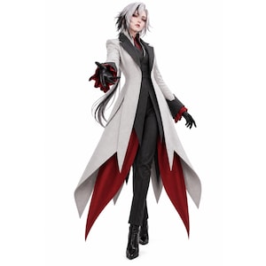 Cappotto da costume di Arlecchino Genshin Impact Fatui Harbinger Giacca di lana The Knave Cosplay Anime gotico Capospalla Halloween Convention Wear