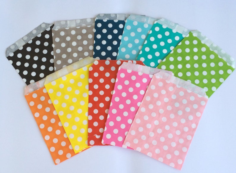 Yellow Party Favor Bags 5x7 Paper Treat Bags Yellow Candy Etsy