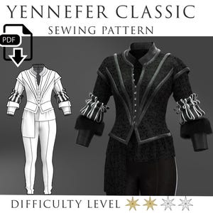 Yennefer Witcher cosplay sewing pattern
