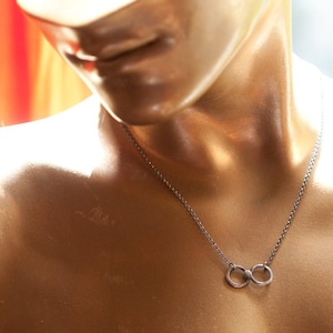 Infinity snake pendant necklace, Ouroboros symbol, talisman, amulet for purification and unity, cycle of life death and rebirth.