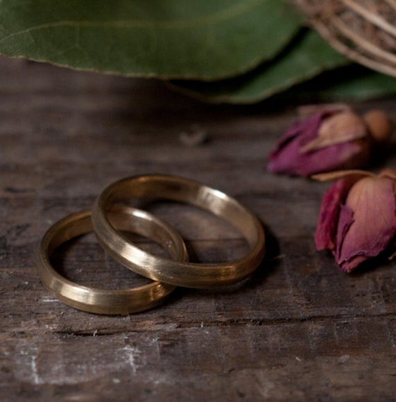 Knife edge ring in gold, a geometric ring for stacking or as something a little different for your vows, gender neutral for all fingers