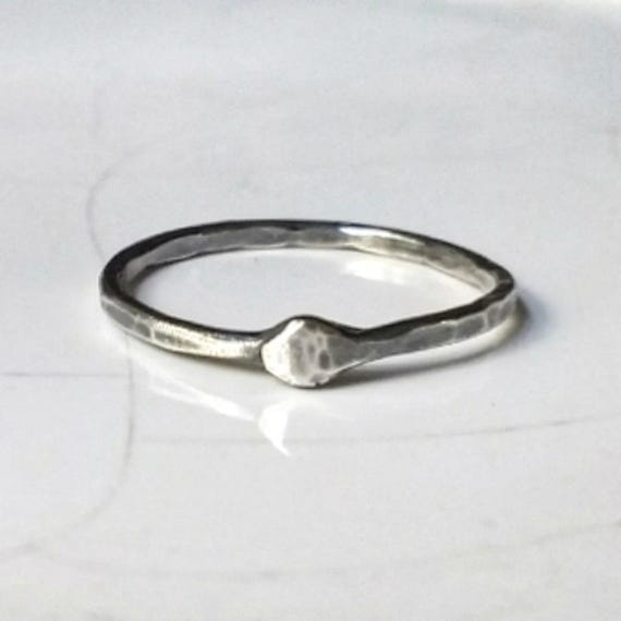 Ouroboros ring in sterling silver ring, a stacking ring for finger, thumb or pinkie, and gender neutral for all.