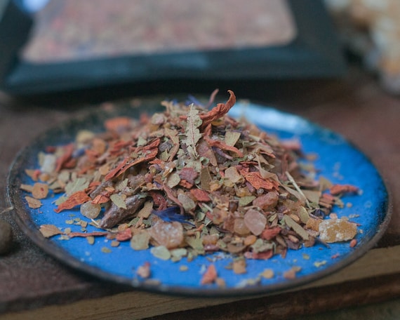 Lammas loose incense blend, Wheel of the Year incense, ritual blend for Lughnasadh, offerings and gratitude incense.