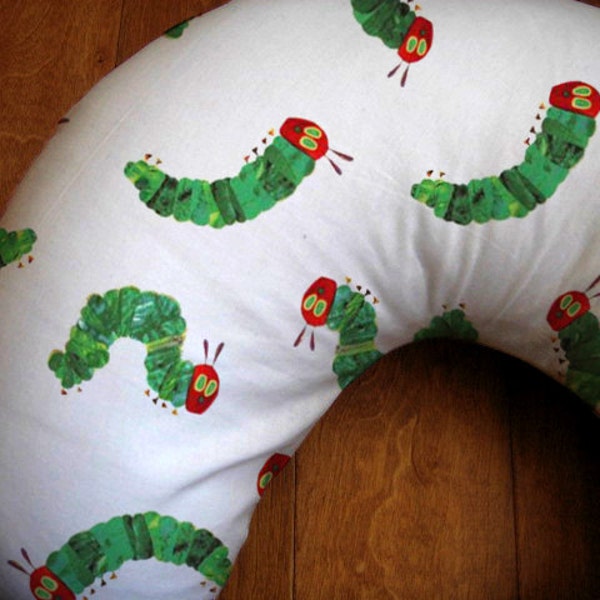 The Very Hungry Caterpillar Boppy Cover, Eric Carle Designer Print Nursing Pillow Cover