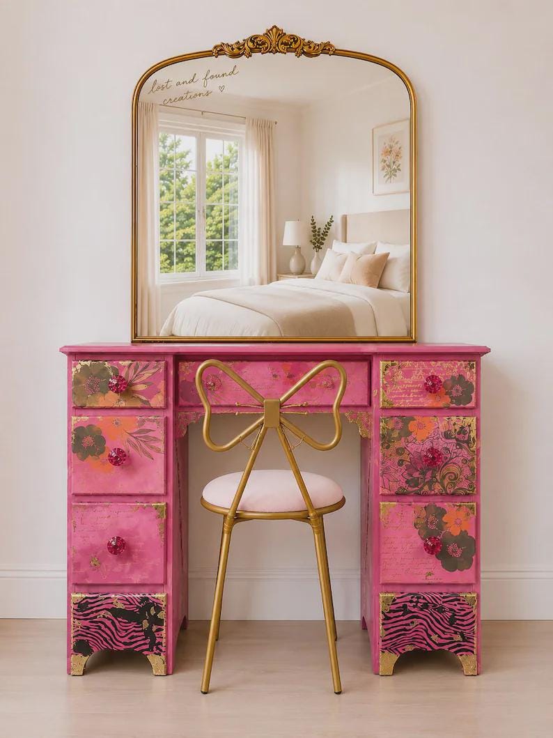 bohemian dressing table Boho SID-2690011 How to Style Cowboy Color::#28-Dark Olive