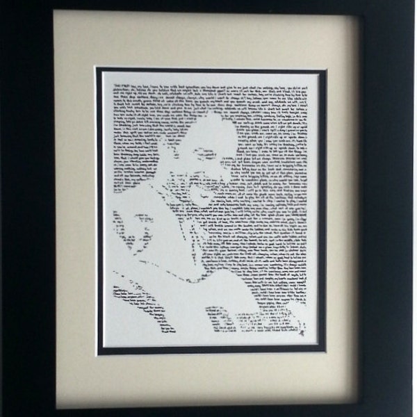 8 1/2 x 11 Ihrer Wahl von Dave Matthews Originalgraphik