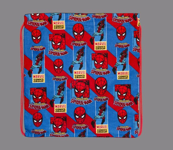 spiderman drawstring backpack