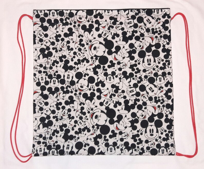 mickey mouse drawstring backpack