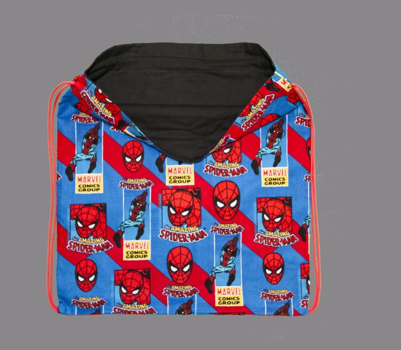 Spider Man drawstring backpack cinch bag