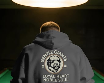 Old English Sheepdog Hoodie, Gentle Giants Dog Lover Gift, Vintage OES Graphic Sweatshirt