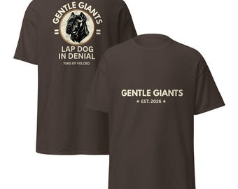 Cane Corso Gentle Giants T-Shirt, Retro Dog Lover Tee,  Pet Mum Dad Shirt