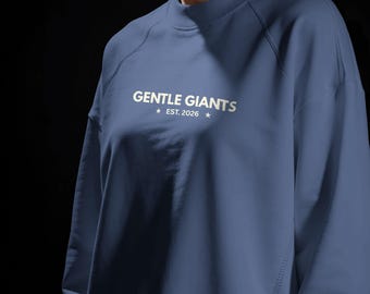 Rottweiler Sweatshirt, Gentle Giants, Cotton-Poly Blend,  Dog Lover Apparel