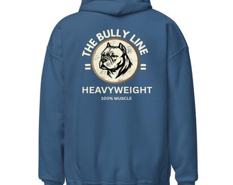 American Bully Hoodie, Heavyweight Vintage Graphic Hoodie, Dog Lover Gift