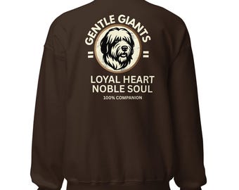 Old English Sheep Dog Sweatshirt, Gentle Giants, Cotton Blend, Dog Lover Gift