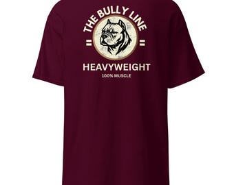 American Bully Dog Lover T-Shirt, Heavyweight Cotton Blend Tee, Pet Owner Gift