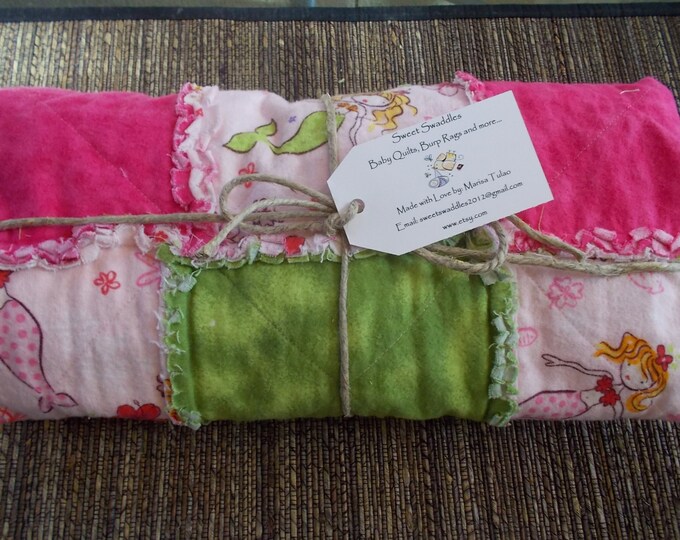 Sweet Swaddles Hawaiian Mermaid Baby Rag Quilt Etsy