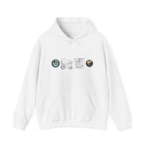 Vintage Space Collage Hoodie | Retro NASA-patch met afbeeldingen van planeten en de maan