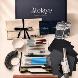 Silver Clay Set for Beginners – Ring Making Kit for Two – 999 Fine Jewelry