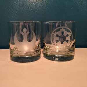Star Wars Set of 2 Original Stormtrooper Whiskey Glasses