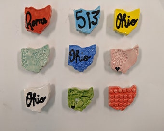 Ohio State Clay Ceramic Magnets