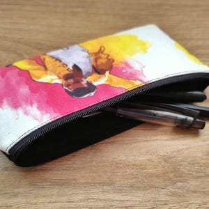 Freddie Mercury pencil case, queen pencil case, school supplies, black pencil pouch, queen gifts, unisex pencil pouch - Mercury
