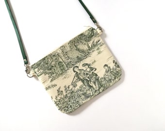 Bolso verde, bandolera vintage, bolso pequeño, bolso campestre - Countryside