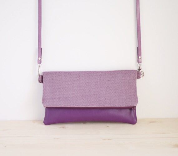 Bolso mujer lila clutch de color lila bolso de mano morado | Etsy México