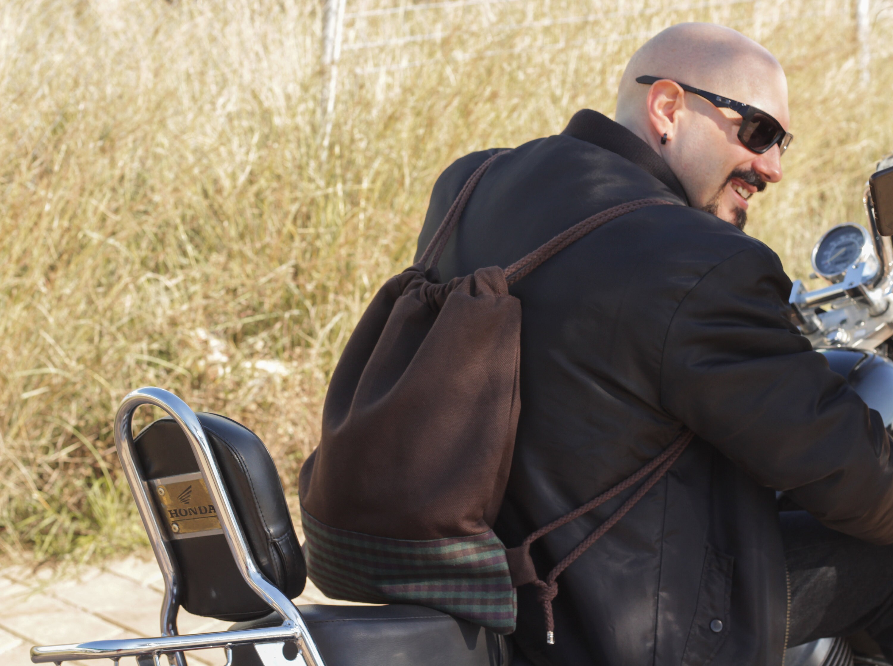 drawstring backpack men