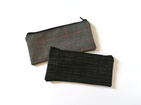 Tartan Pencil Case, School Supplies, Red Pencil Pouch, Plaid Pencil Pouch,  Black Pencil Case, Grey Pencil Case Culross 