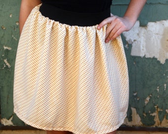 Orange skirt, beach skirt, pin up skirt, party skirt, womens clothing, orange full skirt, elastic skirt, summer skirt - Sweet Orange