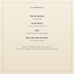 Lumina Nemuritoare - Romanian Spiritual Book PDF - hanging guide PDF with numbered panel diagram and sizes
