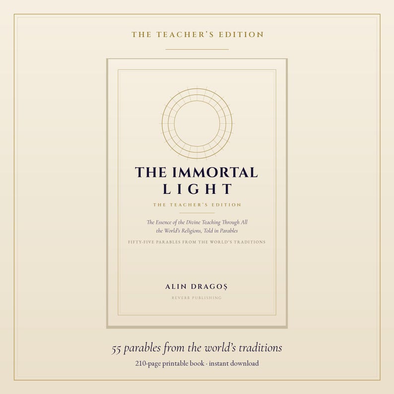 The Immortal Light - Teacher's Edition Printable Book - multi panel wall art set hung in a room, mockup 1