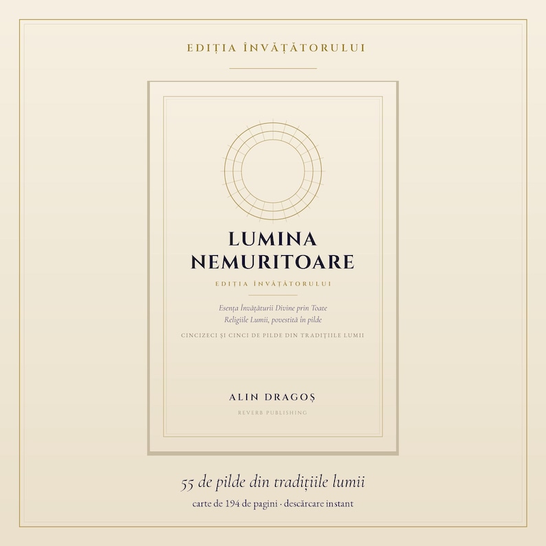 Lumina Nemuritoare - Romanian Spiritual Book PDF - multi panel wall art set hung in a room, mockup 1