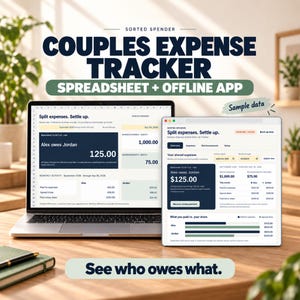 Utgiftsspårning för par: Kalkylblad för delade räkningar och webbläsarapp för avräkning