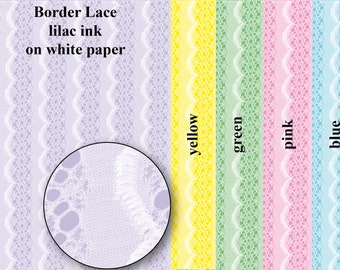 20 Border Lace Backing paper