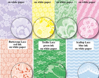 14 Lace bundle Backing paper