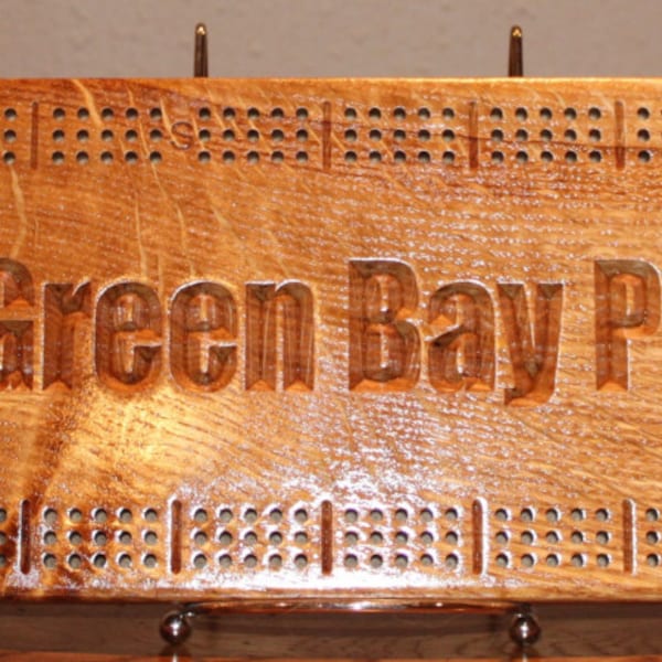 Green Bay Packers Cribbage Board Etsy
