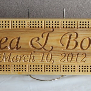 Personalized cribbage board