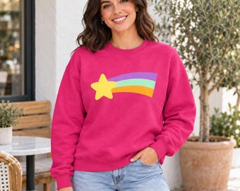 Sudadera Mabel Rainbow Shooting Star de Gravity Falls, disfraz de Halloween, tallas unisex para hombre adulto.