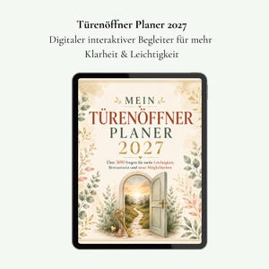 Digitaler Planer 2027 deutsch - GoodNotes - Kalender - iPad - Android - Achtsamkeit - Journal - tägliche Fragen - Mindset - Weihnachten