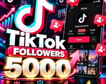 5000 TikTok-Follower | Social-Media-Wachstum für Kreative & Unternehmen (5k)