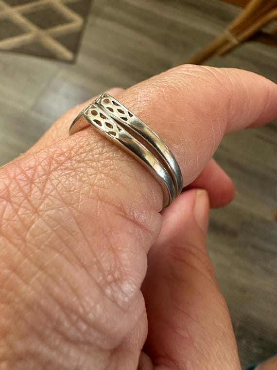 Sterling Silver Stackable Lavender Amethyst CZ Ma… - image 5