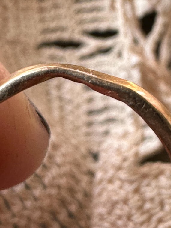 Marquise Ruby 10k Solid Gold Ring size 7 Genuine … - image 7