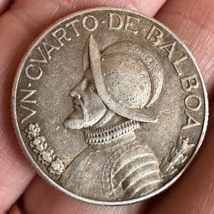 Silver Coin Panama 1930 1/4 Balboa