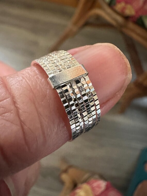 Sterling Silver Stackable Band Ring size 7 - image 3