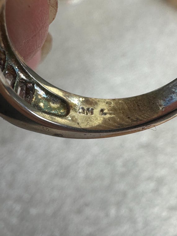 OMG Gorgeous Rectangular Cut CZ Side Baguettes St… - image 4