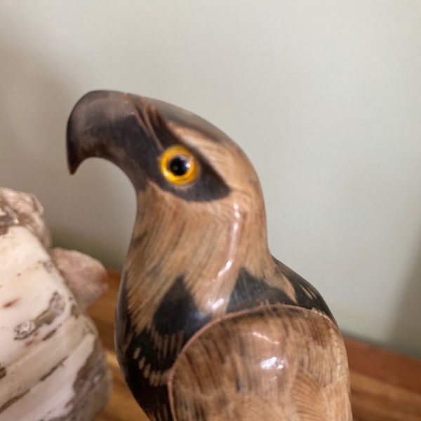 Golden Eagle Figurine Etsy